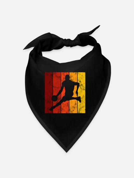 Basketteur basket-ball basket-ball - Bandana - noir - Devant