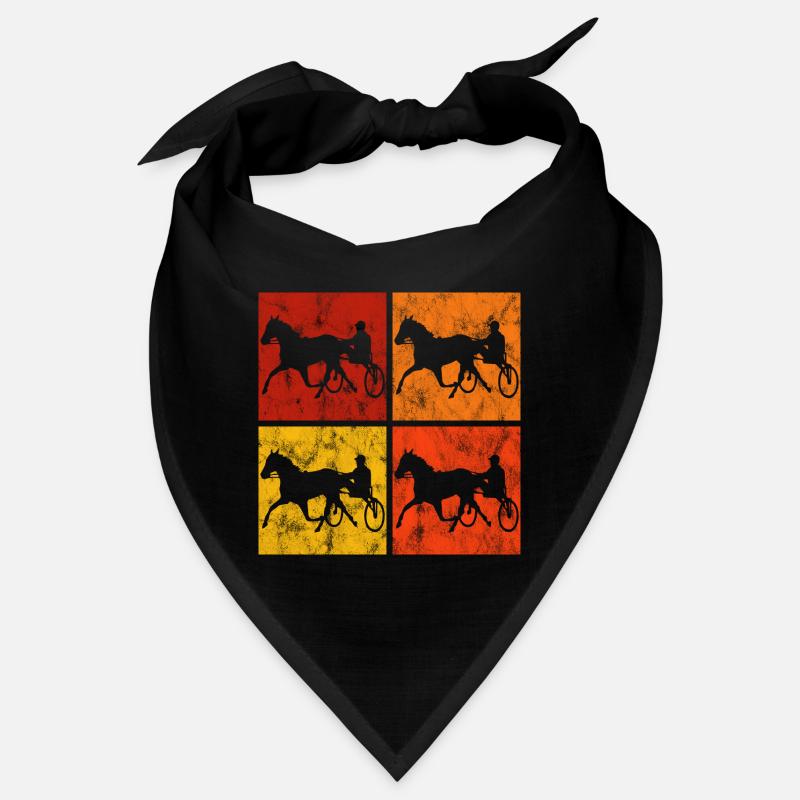Traber Trabrennen in retro oder vintage Style Bandana