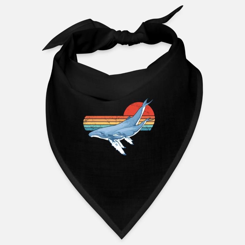 Baleines - Bandana - noir