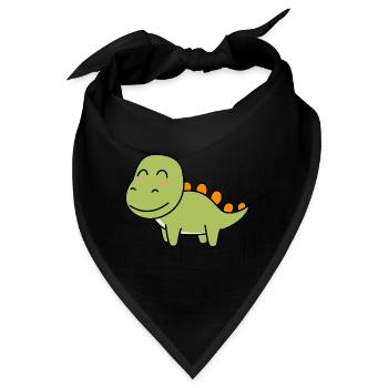 Dinosaurier stegosaurus Comic - Bandana - Schwarz - Vorne