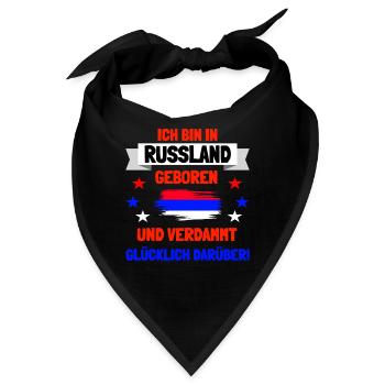 Russland Russisch Geschenkidee - Bandana - Schwarz - Vorne