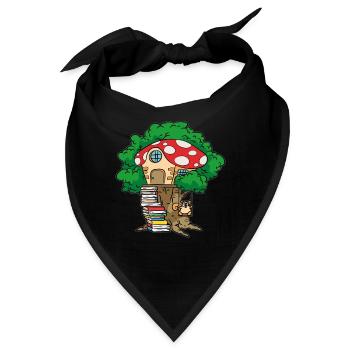 Cozy Tree Cottage Toad Tree Fort Haus - Bandana - Schwarz - Vorne