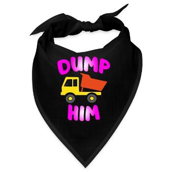 11 Fun Dump Him copy - Bandana - Schwarz - Vorne