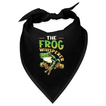 Der Froschflüsterer - Bandana - Schwarz - Vorne