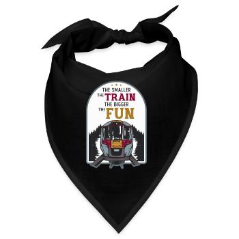 Kleiner der Zug, desto größer die Modelleisenbahn - Bandana - Schwarz - Vorne