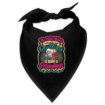 Nähen Quilter Oma Quilten - Bandana - Schwarz - Vorne