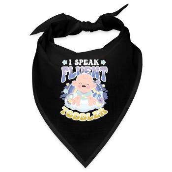 Ich Spreche Fließend Kleinkind - Bandana - Schwarz - Vorne