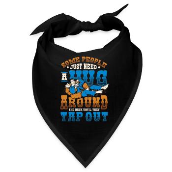 Umarmung Um Den Hals, Jiu Jitsu - Bandana - Schwarz - Vorne