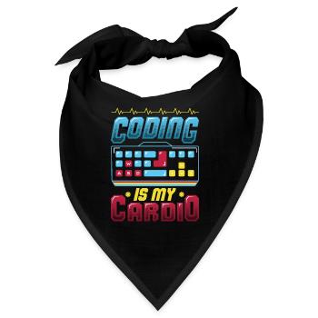 Kodierung Ist Meine Kardio, Code Programmierer - Bandana - Schwarz - Vorne