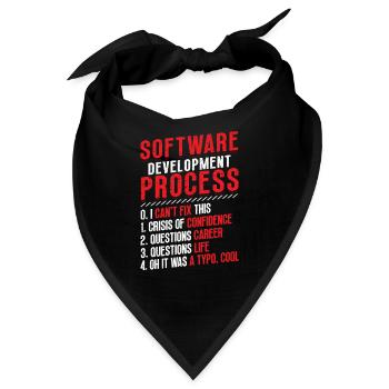 Software-Entwicklungsprozess, Programmierung - Bandana - Schwarz - Vorne