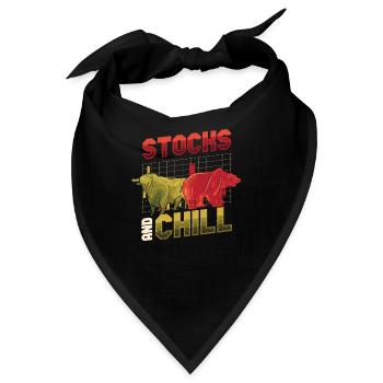 Stocks And Chill, Kaufen - Bandana - Schwarz - Vorne
