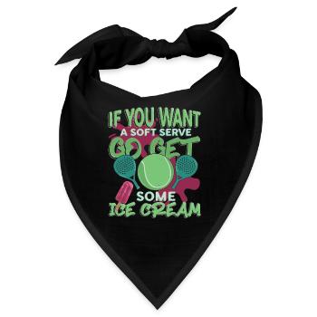 Wenn Sie Einen Weichen Aufschlag Wünschen - Bandana - Schwarz - Vorne
