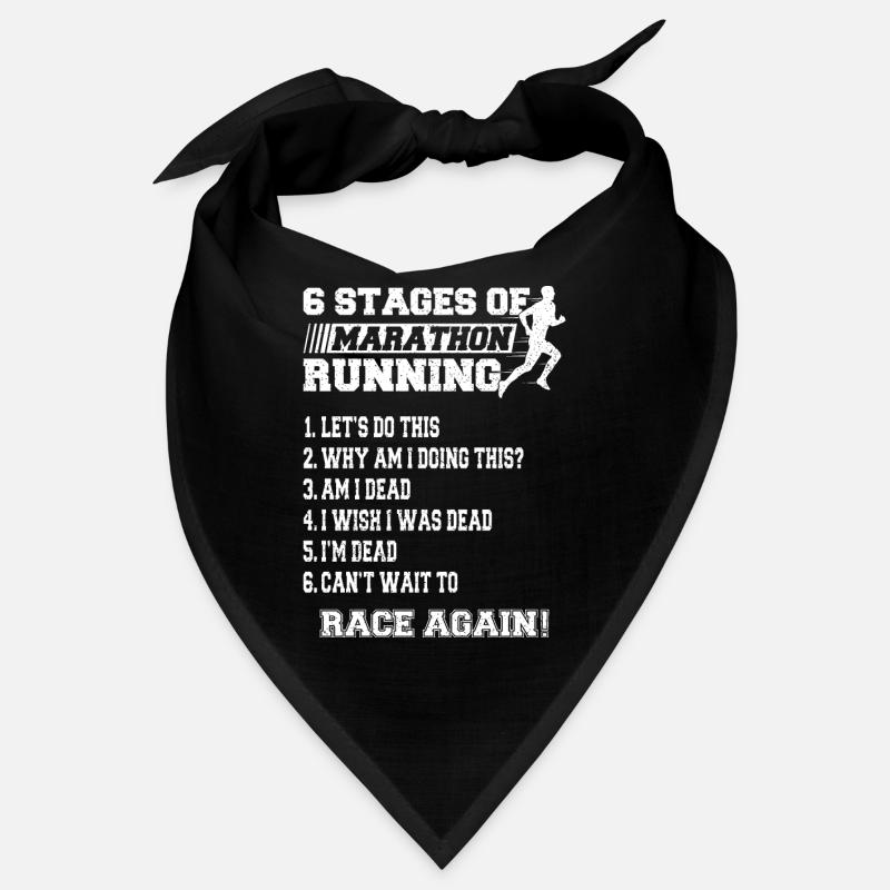 6 Phasen des Marathon 42,2 km Bandana