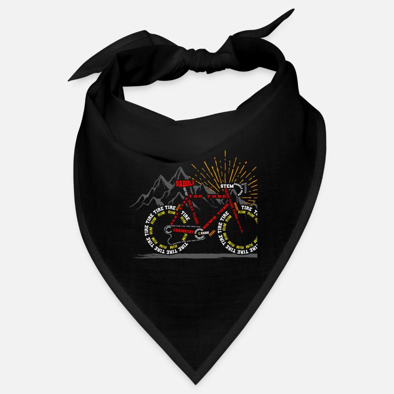 Conception de vélo de route pour femmes et hommes cyclisme sur route - Bandana - noir