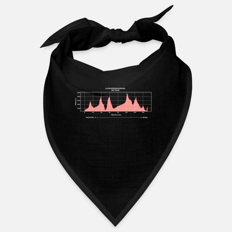 Alpenüberquerung Fernwanderweg E5 - Bandana - Schwarz
