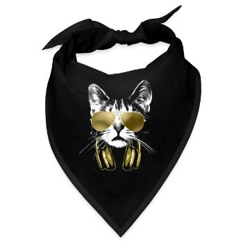 Dj Cat Bling - Bandana - Schwarz - Vorne