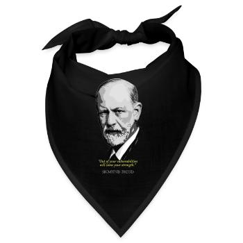 Sigmund FreudZitat - Bandana - Schwarz - Vorne