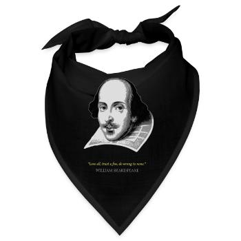 William ShakespeareZitat - Bandana - Schwarz - Vorne