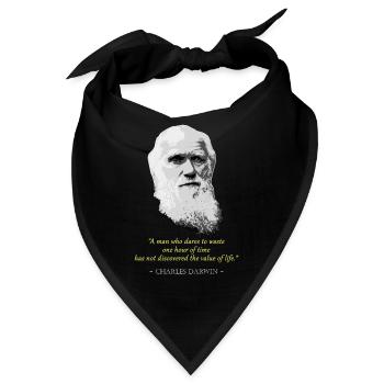 Charles DarwinZitat - Bandana - Schwarz - Vorne