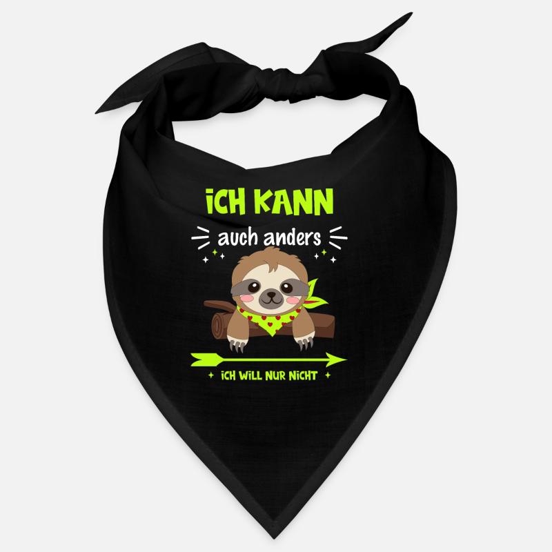 lustiges Faultier mit coolem Spruch, Kinder Bandana
