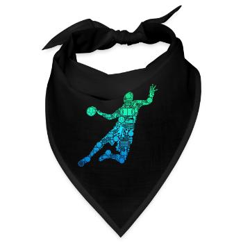 Handball Handballer Handballspieler Kinder - Bandana - Schwarz - Vorne
