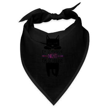 Ich Schnarche Nicht Ich Schnurre - Bandana - Schwarz - Vorne