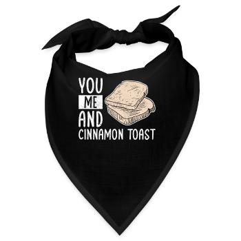 You Me And Cinnamon Toast - Bandana - Schwarz - Vorne