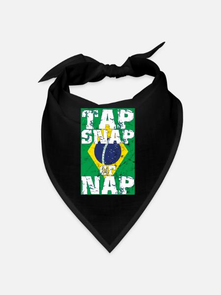 Martial Arts BJJ Brazilian Jiu Jitsu - Bandana - Schwarz - Vorne