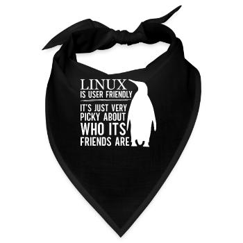 Linux Is User Friendly - Cloud Computing Engineer - Bandana - Schwarz - Vorne