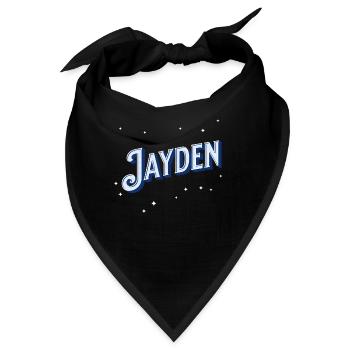 Jayden Namen personalisiert - Bandana - Schwarz - Vorne