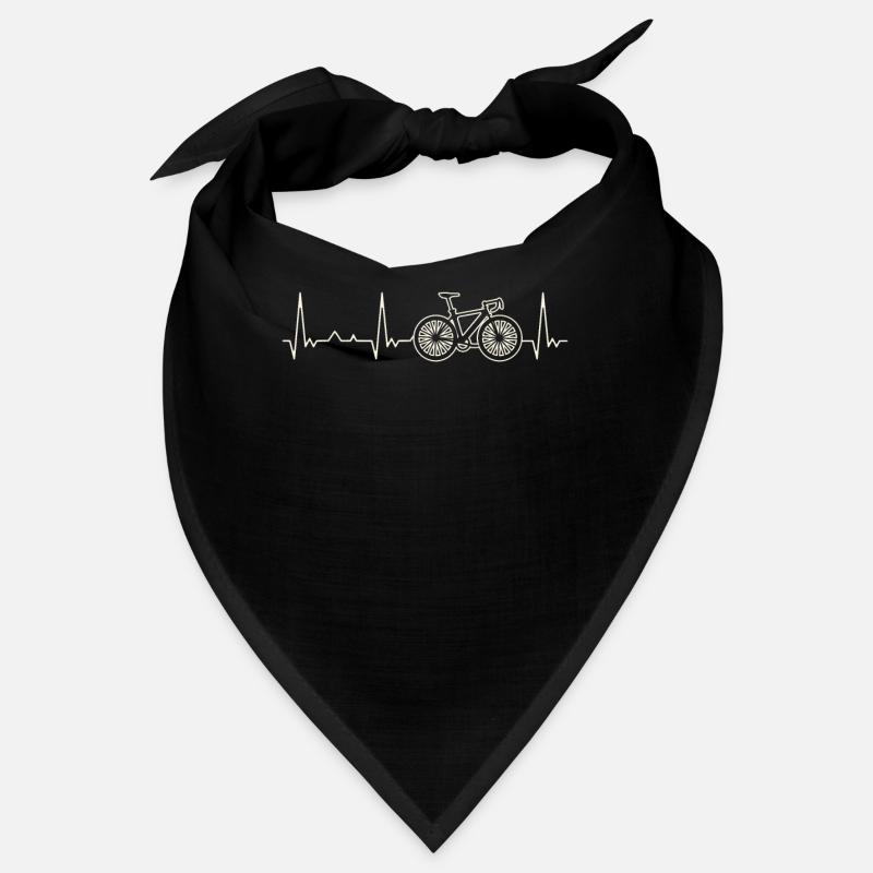 Bicycle. Heart. Love. EKG. Pulse. Beat. Bandana