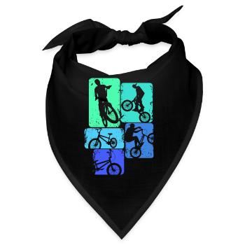 BMX Bike Stunt Jungen Kinder - Bandana - Schwarz - Vorne