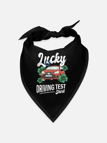 Driving test - driving test driving licence - Bandana - black - Front