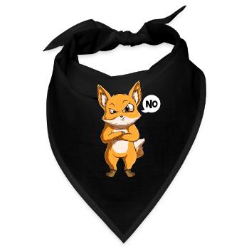 Fuchs Kinder Jungen - Bandana - Schwarz - Vorne