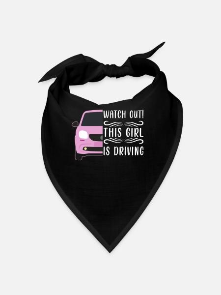 Driving licence test Driving test - Bandana - black - Front