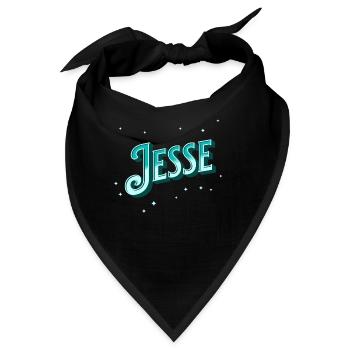 Jesse Namen personalisiert - Bandana - Schwarz - Vorne