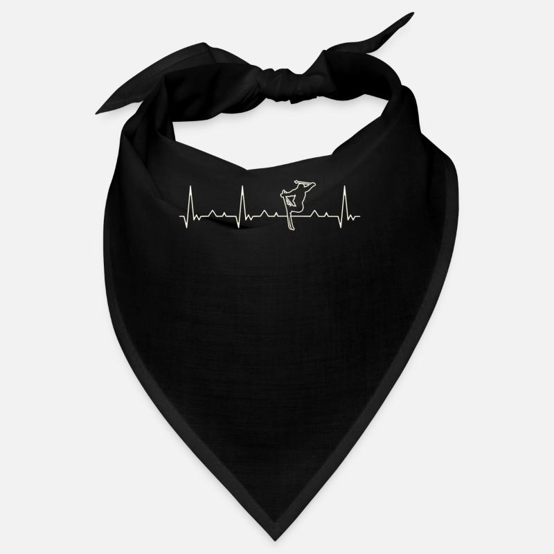 Esquiando estilo libre extremo. Corazón. Amor. Bandana