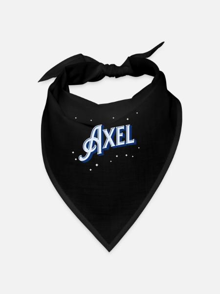Nom Axel personnalisé - Bandana - noir