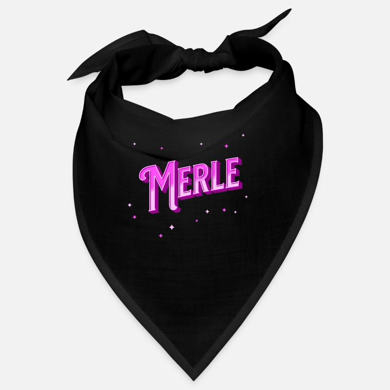 Merle name personalized Bandana