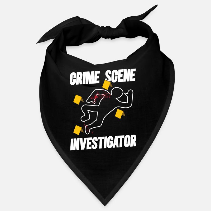 Kriminaltechniker Tatortermittler Forensik Spruch Bandana