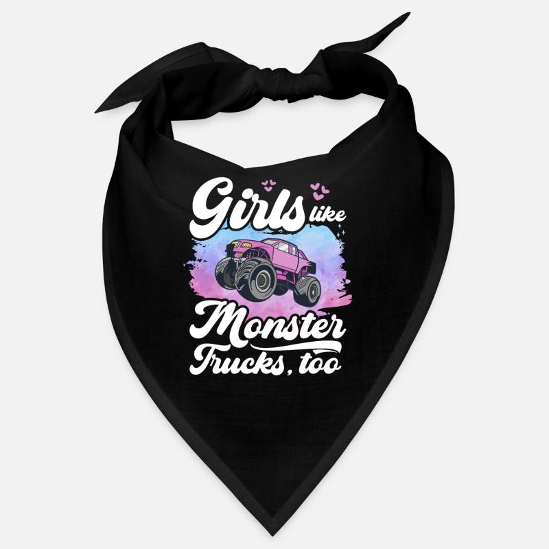 Mädchen Mögen Monstertrucks Auch Mädchen Monster Bandana