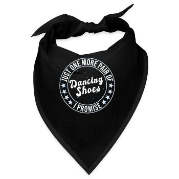 Tanzen Spruch Ballsaal Paartanz Tanz Tanzfläche - Bandana - Schwarz - Vorne