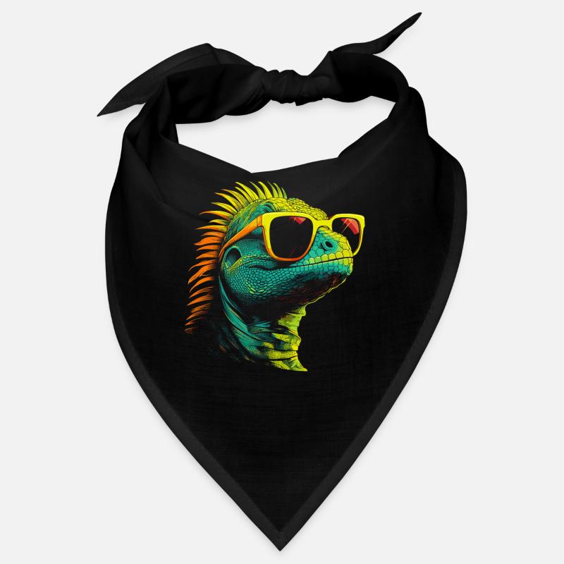Iguana Eidechse Sonnenbrille Bandana