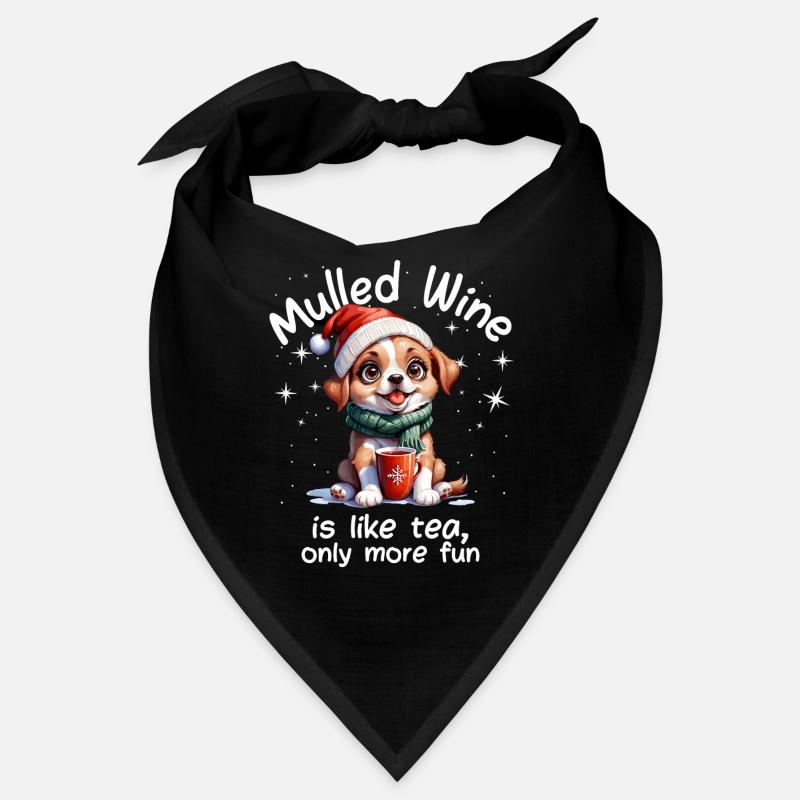 Marché de Noël drôle vin chaud boisson dictons Bandana