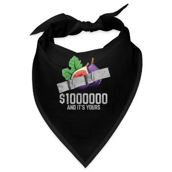 Klebeband Feige Fruchtliebhaber Lustiges Zitat - Bandana - Schwarz - Vorne