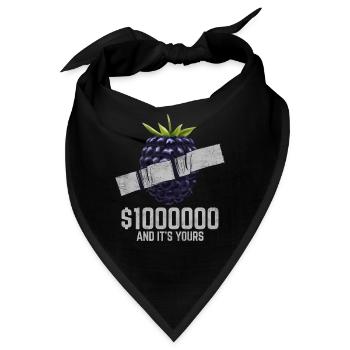 Klebeband Holunderbeere Fruchtliebhaber Lustiges Zitat - Bandana - Schwarz - Vorne