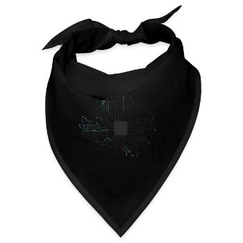 Chip Technik Programmierer - Bandana - Schwarz - Vorne