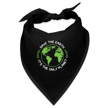 Klimaschutz Naturschutz - Bandana - Schwarz - Vorne