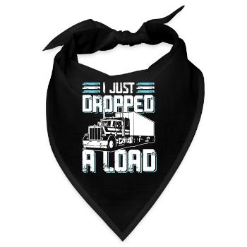 Trucker Truck spruch - Bandana - Schwarz - Vorne
