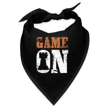 Spiel Schach Spieler - Bandana - Schwarz - Vorne